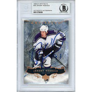 Jeremy Roenick Signed LA Kings 2006-07 Upper Deck Hockey Card Beckett Autograph